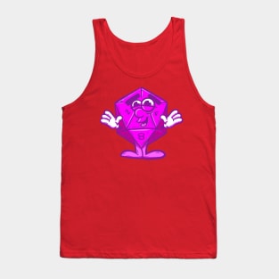 Twenty Sided Die Guy Tank Top